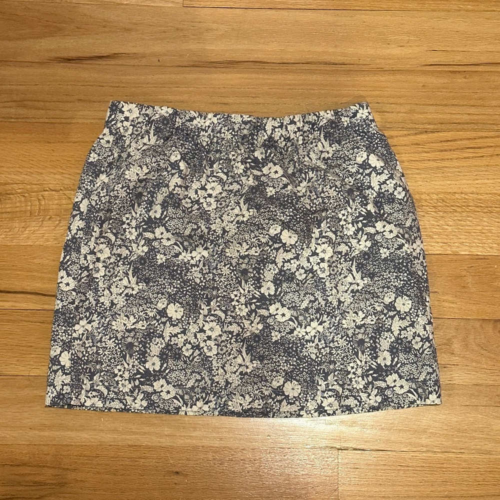 Jcrew floral mini skirt